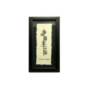 Slainte Is The Irish Toast For Good Health, Hand Scripted Irish Ogham - Wall😙